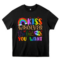 Black kiss whoever the fuck you want Heavy Core Tee - LillyAllenDesigns