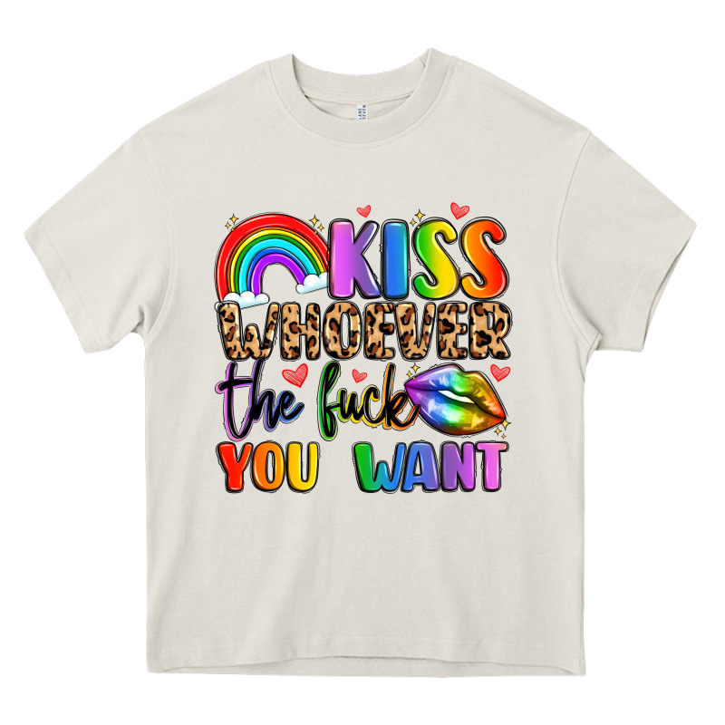 Kiss Whoever The Fuck You Want Heavy Core Tee by LillyAllenDesigns | Teevron