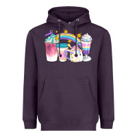 Plum Unicorn Coffee Cups Heavyweight Hoodie - Artiststas