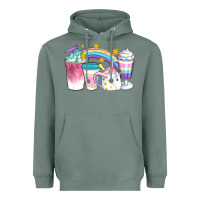 Sage Unicorn Coffee Cups Heavyweight Hoodie - Artiststas