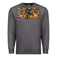 Charcoal Heather forklift sippy Premium Sweatshirt - Artiststas