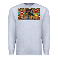 Heather Grey forklift sippy Premium Sweatshirt - Artiststas