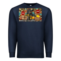 Navy forklift sippy Premium Sweatshirt - Artiststas