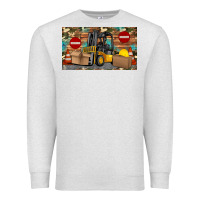 Oatmeal Heather forklift sippy Premium Sweatshirt - Artiststas