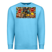 Ocean Blue forklift sippy Premium Sweatshirt - Artiststas