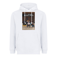 White mid 90s movie Heavyweight Hoodie - minhPixels