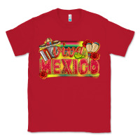 Red Viva Mexico Classic Tee - texasbilliewilder