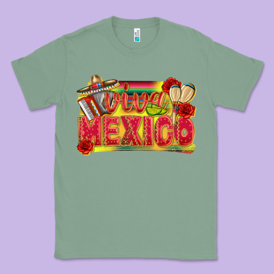 Viva Mexico Classic Tee Designed By Texasbilliewilder