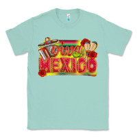 Seafoam Viva Mexico Classic Tee - texasbilliewilder