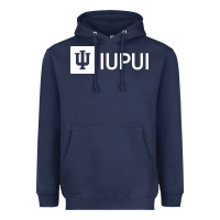 Navy IUPUI, Indiana University Heavyweight Hoodie - minhPixels