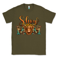Army Green show mom long haired cow Classic Tee - Jasminsmagicworld