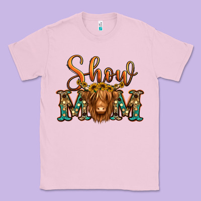 Show Mom Long Haired Cow Classic Tee Designed By Jasminsmagicworld