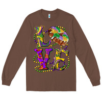 Chestnut mardi gras love with king cake Long Sleeve Tee - RanaPortraitStore