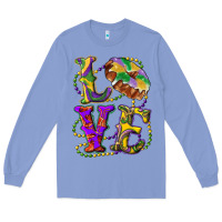 Colony Blue mardi gras love with king cake Long Sleeve Tee - RanaPortraitStore