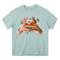 Lgbtq Pride Hands Heavy Core Tee | Teevron