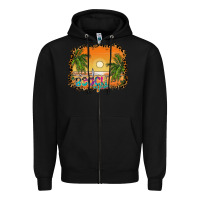 Black beach vibes Zipper Hoodie - CowhideDigitalArt