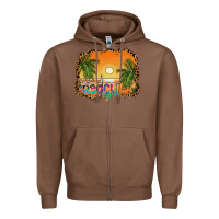 Chestnut beach vibes Zipper Hoodie - CowhideDigitalArt