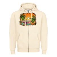 Sandshell beach vibes Zipper Hoodie - CowhideDigitalArt