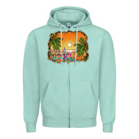 Seafoam beach vibes Zipper Hoodie - CowhideDigitalArt