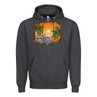 Smoke beach vibes Zipper Hoodie - CowhideDigitalArt