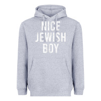Heather Grey hanukkah nice jewish boy cool chanukah festival jewish gift t shirt Heavyweight Hoodie - minhPixels