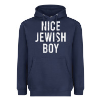 Navy hanukkah nice jewish boy cool chanukah festival jewish gift t shirt Heavyweight Hoodie - minhPixels