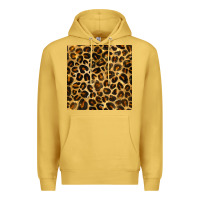 Antique Gold leopard seamless pattern Premium Hoodie - BundleAndBundleShop