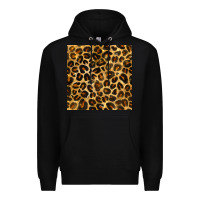 Black leopard seamless pattern Premium Hoodie - BundleAndBundleShop