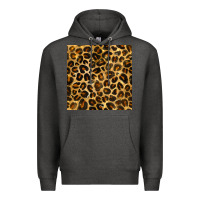 Charcoal Heather leopard seamless pattern Premium Hoodie - BundleAndBundleShop