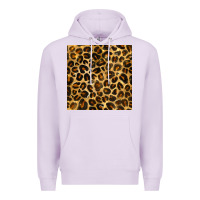 Lilac leopard seamless pattern Premium Hoodie - BundleAndBundleShop