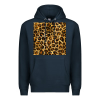 Navy leopard seamless pattern Premium Hoodie - BundleAndBundleShop