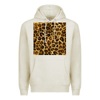 Oatmeal Heather leopard seamless pattern Premium Hoodie - BundleAndBundleShop