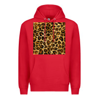 Red leopard seamless pattern Premium Hoodie - BundleAndBundleShop