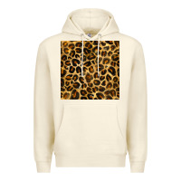 Sandshell leopard seamless pattern Premium Hoodie - BundleAndBundleShop