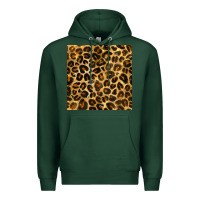 Sports Green leopard seamless pattern Premium Hoodie - BundleAndBundleShop