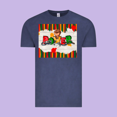 Juneteenth Black Power Vintage Tee Designed By Tumblerdesignbyshophia