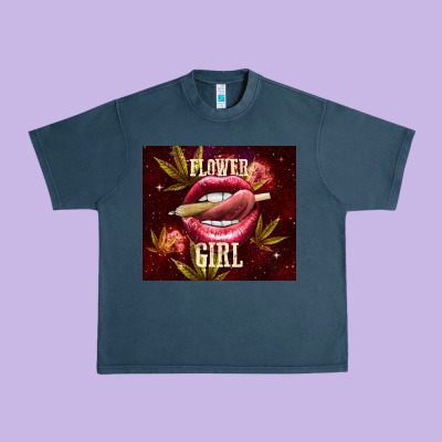 Flower Girl Urban Heavy Tee Designed By Tumblerdesignbyshophia