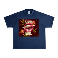 Navy flower girl Urban Heavy Tee - TumblerDesignByShophia