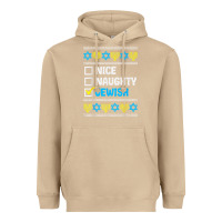 Mushroom nice naughty jewish ugly hanukkah sweater chanukah jew gift premium t Heavyweight Hoodie - minhPixels