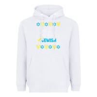White nice naughty jewish ugly hanukkah sweater chanukah jew gift premium t Heavyweight Hoodie - minhPixels