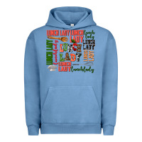 Pigment Pebble Blue lunch lady Urban Hoodie - AdoDesignShop