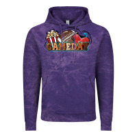 Cloud Purple Game day football popcorn Vintage Hoodie - HowdyJamesFarm