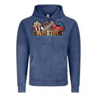 Vintage Denim Game day football popcorn Vintage Hoodie - HowdyJamesFarm