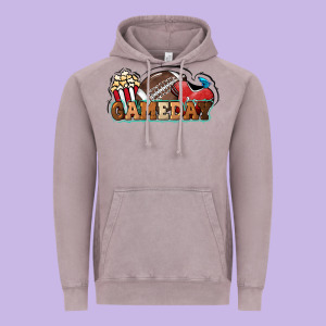 Game Day Football Popcorn Vintage Hoodie Designed By Howdyjamesfarm