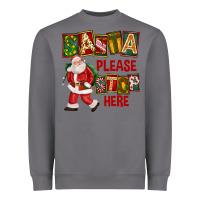 Storm Santa Please Stop Here Heavyweight Sweatshirt - FaDigitalArtStudio