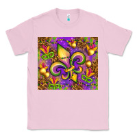 Bubblegum Pink Mardi Gras fleur de lis Classic Tee - NancyCooperArtShop