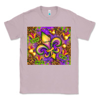 Lilac Mardi Gras fleur de lis Classic Tee - NancyCooperArtShop
