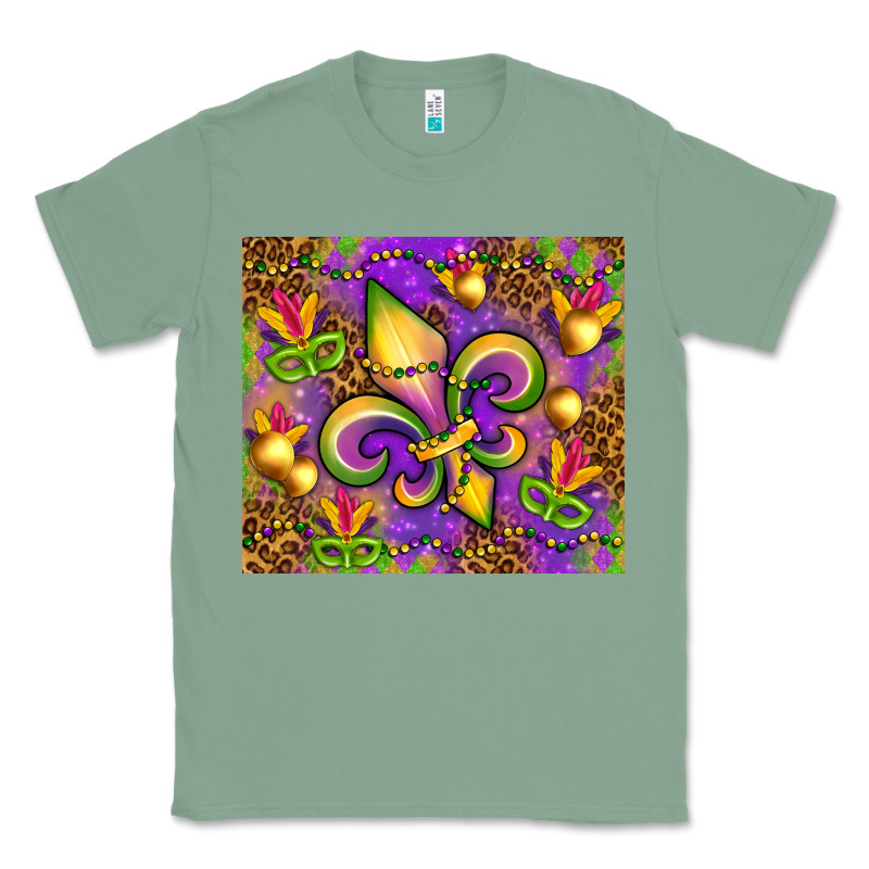 Mardi Gras Fleur De Lis Classic Tee by NancyCooperArtShop | Teevron