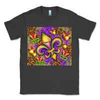 Smoke Mardi Gras fleur de lis Classic Tee - NancyCooperArtShop
