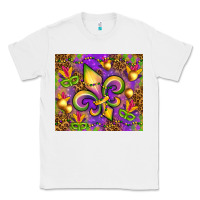 White Mardi Gras fleur de lis Classic Tee - NancyCooperArtShop
